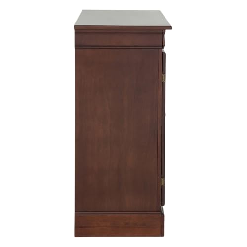Image of Royaloak Texas American Shoe Rack 2 Door | Beveled Top Design | Solid Wood Veneer | Ample Storage | Metal Knobs | Soft Closing Hinges | Modern Design | Shoe Stand