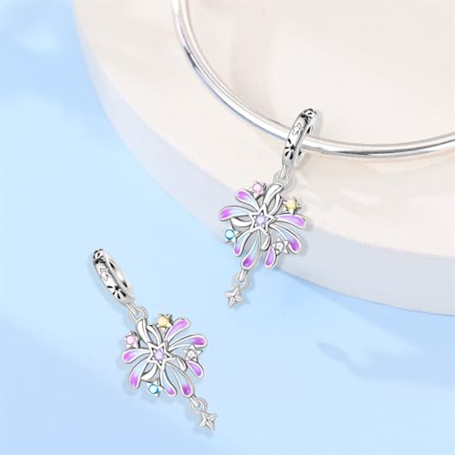 Image of 925 Sterling Silver Charms,Hypoallergenic Beads,Compatible with Pandora Bracelets and Necklaces,Women Holiday Gift Pendants