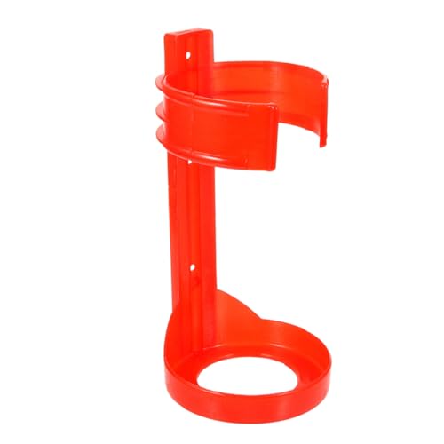 DIYEAH Supporto Per Estintore Da Parete e Per Veicoli, Staffa Di Montaggio in Plastica Rossa Portatile, Compatibile Estintori Da 1 Kg, Facile Installazione Per Auto e Camion
