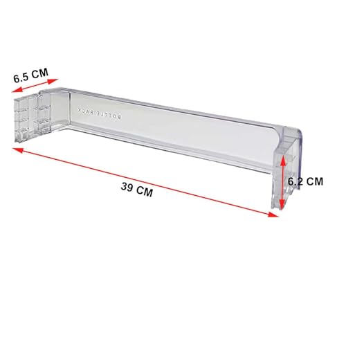 Image of Fusion Star Bottle Rack Shelf Holder Compatible with Whirlpool Single Door Fridge /Refrigerator, Clear, (Part Code - W10418661) (Pack of 1)