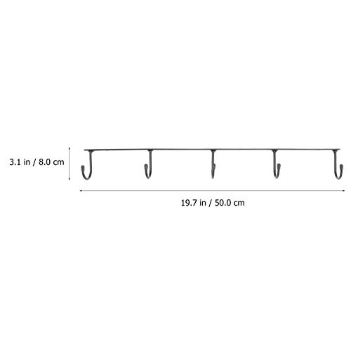 BESPORTBLE Porta-Canecas de CafÃ© Sob O Gabinete Pendurado Suporte para Canecas Sob a Prateleira Por