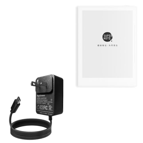 Cargador BoxWave compatible con Ratta SuperNote A6 Agile, 15W miniatura 1