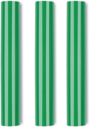 VENITOR 3D Puff Heat Transfer Vinyl Sheets 12x 10inch Foaming HTV Press Film Puffy Vinyl Iron on Vinyl for DIY T-Shirt Clothes Bag Pillow Textile Fabric(Green)