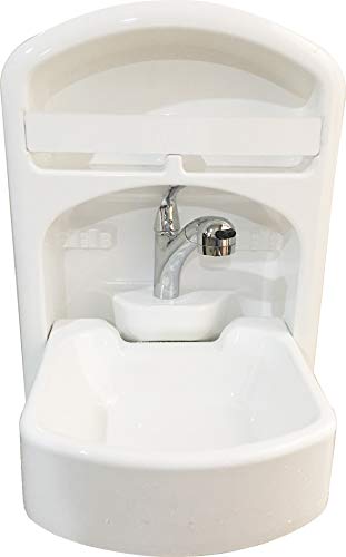 ZY Boat Caravan RV Camper White Acrylic Folding Sink 742464398/150mm GR-Y001 (Without Faucet)