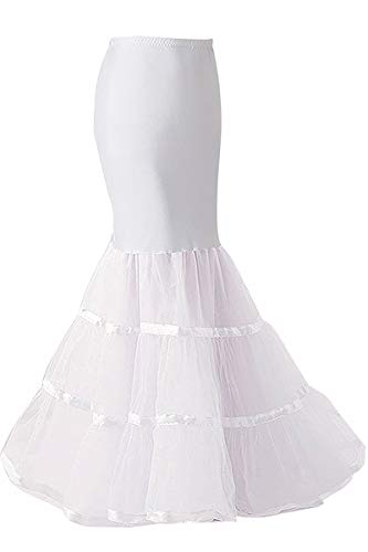 VanRose Women's Ankle Length Petticoat Bridal Wedding Slip Hoopless Crinoline Underskirt