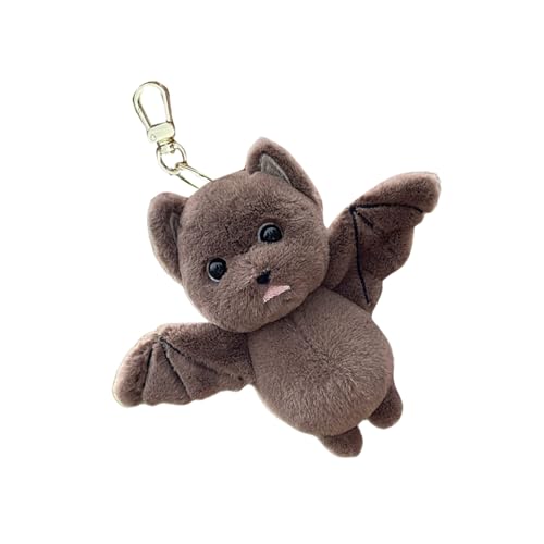 Preisvergleich Produktbild Aurgiarme Fledermaus Plüschtier Schlüsselanhänger Weiches Stofftier Taschenanhänger Rucksack Anhänger Accessoire Handgefertigt Halloween Raumdekoration Schlüsselanhänger Anhänger