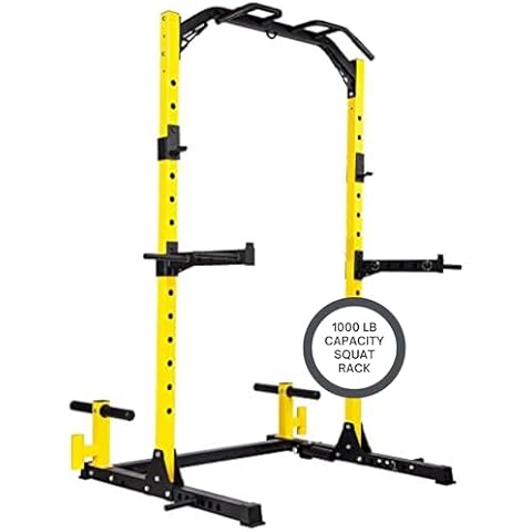 HulkFit Adjustable Power Rack with J-Hooks Cover