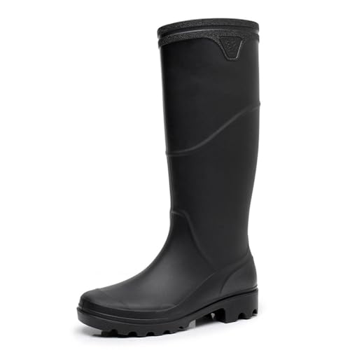 Rojeam Mens Rain Boots Waterproof Garden Shoes Rain Shoes