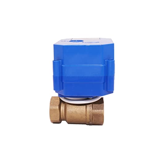 Válvula de bola motorizada DN15 en latón de 2 vías con control eléctrico CR01 de 24V 2