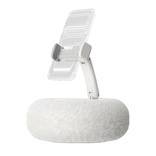 Soporte giratorio 360 para tableta con cojín de felpa suave y base plegable compacta 2
