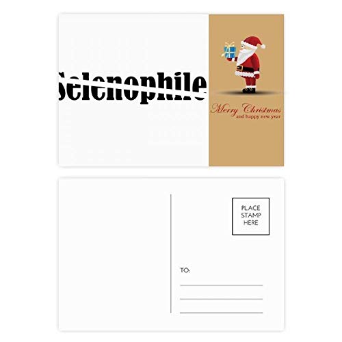 Cartes postales de Noël Selenophile papeterie de correspondance astronomie hiver