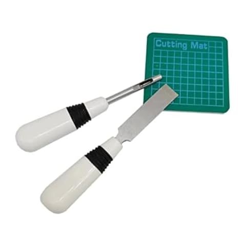 HONEYSEW 3 Pcs Sewing Buttonhole Cutter Set, for Buttonhole and Eyehole (WHITE&BLACK) Cover