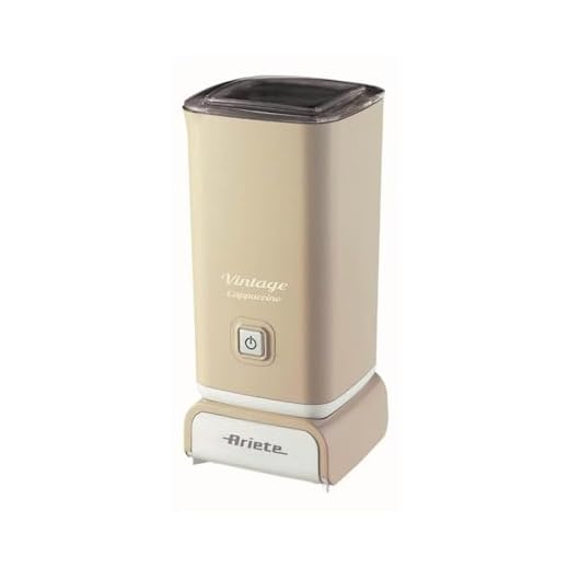Ariete 2878/03 Espumador De Leche Vintage, 500W, 3 Funciones, Antidaherente, Color Beige