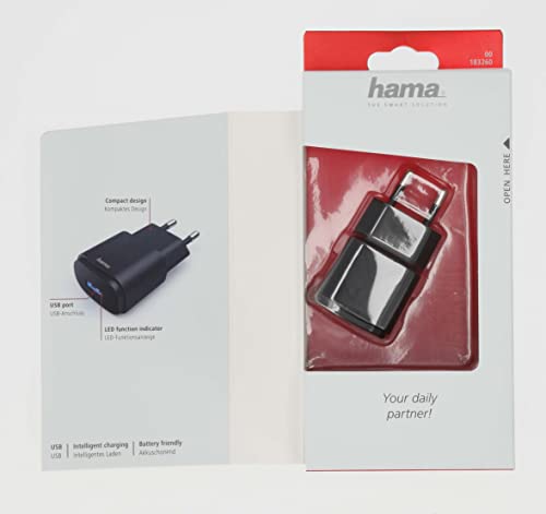 Hama – Caricabatterie Da Rete Usb A, 6 W, Nero - 3