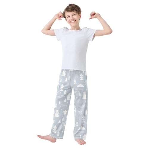 Boys' Pants Christmas Deers Snowflakes Long Bottoms Jogger Pants Elastic Waist Trousers with Pockets S-XL2