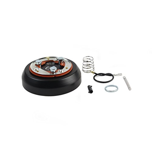 3-Hole Matte Black Hub Adapter Installation Kit For Aftermarket Steering Wheels