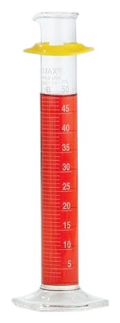 Image of Kimax 20024-50 Glass Class B Single Metric Scale Graduated Cylinder, 50mL Capacity, 3 - 50mL Graduation Interval (Case of 24)