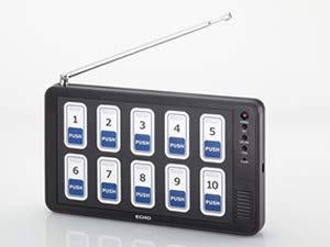 【新品】エコチャイム受信機EC-110送信機10台付きセット　ブラック Amazon | エコー総合企画 エコチャイム 受信機(10窓タイプ) EC