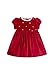 Mayoral 11-02912-011 - Samt-Kleid für Baby - Mädchen 12 Monate (80cm) Himbeere
