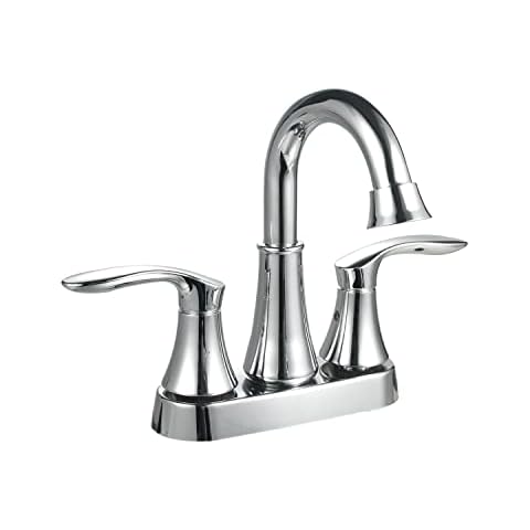SOLVEX 2 Handle Bathroom Faucet 4 Inch Centerset Bathroom Sink Faucet,3 Hole Bathroom Faucet Chrome,Basin Mixer Tap with Deck Mounted Lever Handle,SP-40007 Cover