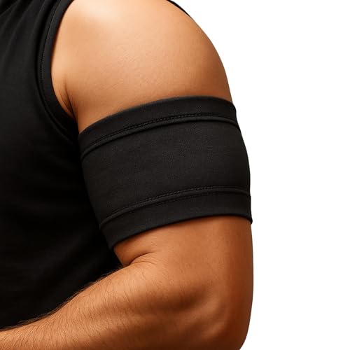 Craft & Care - Brassard de protection pour capteur Freestyle Libre - Liberté et sécurité - 10 tailles - Noir (Noir, S)