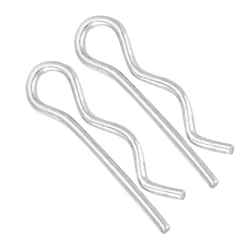 Splitpen, 10 stuks R-vormige veersplitpennen Clips Verzinkte borgpennen Veerclips Haarspeld(3*60mm(10pcs