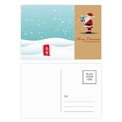 Cartes postales circulaires Great Snow : lot de 20 pièces pour collectionneur et correspondance