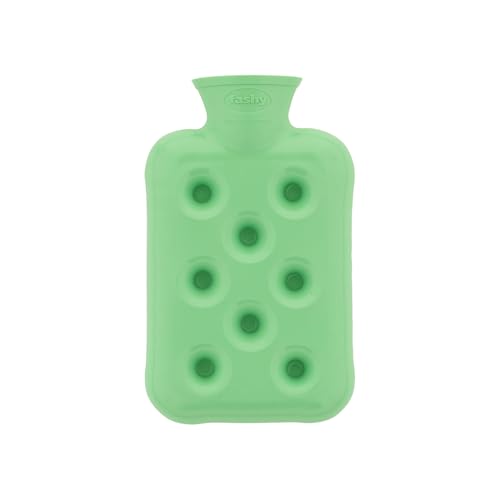 Fashy Mini Wärmflaschen Wabenform, 0,5 L, grün