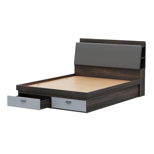 Image of Wakefit Atlas Queen Storage Engineered Wood Bed-Wyoming Maple