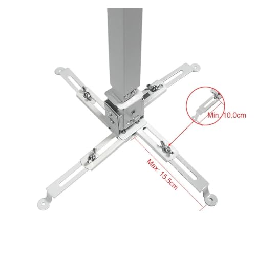 Soporte for proyector de techo con ajuste de ángulo y montaje en pared 3