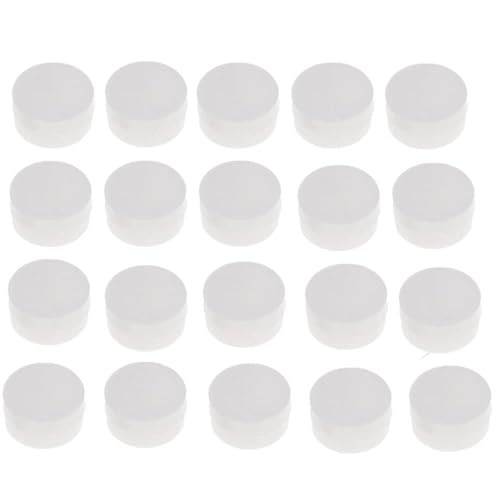 20Pcs White Rattle Box Noise Maker Insert Squeaker Plastic Ring Box Repair Fix Rattle Accessories (20mm) Rattles and Plush Rings