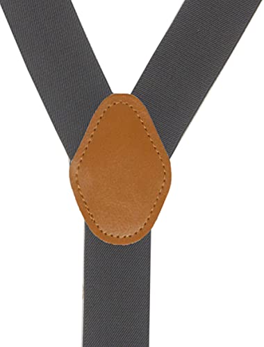 Image of Mens Suspenders with 3 Swivel Hooks Belt Loops 1.4 Inch Wide Heavy Duty Adjustable Braces