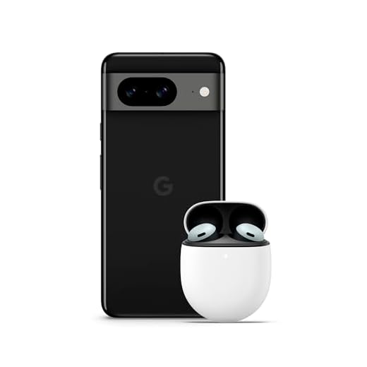 Google Pixel 8: smartphone Android sbloccato con fotocamera Pixel avanzata, batteria con autonomia 24h e sicurezza top - Nero ossidiana, 128GB + Pixel Buds Pro - Auricolari wireless - Grigio nebbia