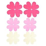 Veemoon Protectores de Ollas y Sartenes 6 Piezas Separadores de Sartenes Resistentes al Calor Almohadillas Antideslizantes para Utensilios de Cocina Colores Rosa y Beige Cojines para