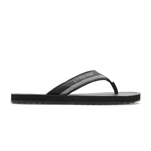 Image of U.S. POLO ASSN. USPA| OVI BLACK| Stylish slider Slippers for Man