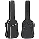 GIGKOUKI E-Gitarrentasche Gigbag 0,35 Zoll Polsterung Rucksack Gepolstert Soft Gitarre Tasche Schwarz (Standard)