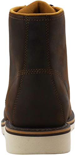 Image of Carhartt 6 inch Moc Toe Waterproof Work Boots for Men - Oil-Tanned Leather Boots with FastDry Lining, Dual-Density Rubber Wedge Traction Outsole, EH Rated