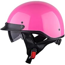 1Storm Motorcycle Half Face Helmet Mopeds Scooter Pilot with Retractable Inner Smoked Visor