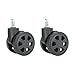 Kobeleen Durable Replacement Luggage Wheels, 2 Inch Polyurethane, Quiet Operation, Multi-Surface Versatility, 2 Pack Swivel Casters