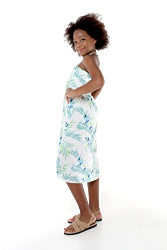 Image of Hawaii Hangover Family Matching Hawaiian Clothes, Orchid Breeze White | Family matching Hawaiian outfits, Orchid Breeze White, lightweight rayon, machine washable, tropical floral print, luaus