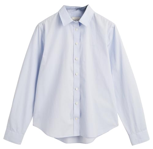GANT Reg Poplin Shirt Blusas, Verde, 34 Mujeres