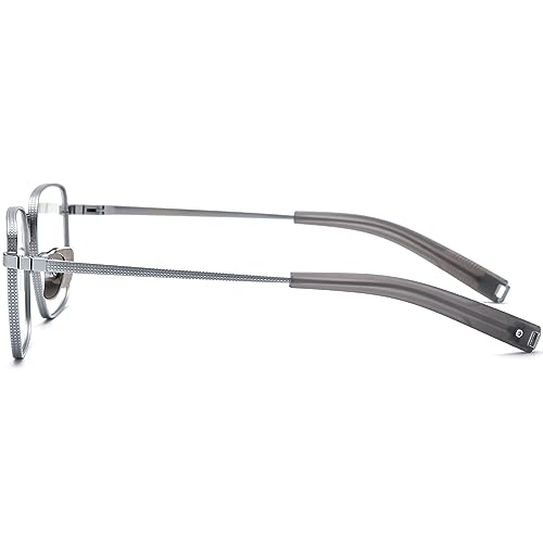 Image of FONEX Pure Titanium Glasses Frame Men Square Eyeglasses Optical Eyewear F8827