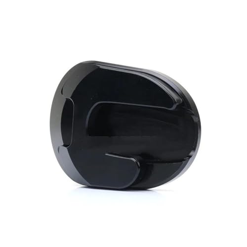 Seitenständer Motorrad-Seitenständerpolster Für Yamaha NMAX Aerox NVX 155 Fuß-Seitenständerpolsterplatten-Vergrößerungsunterstützungserweiterung Vergrößert Verlängerungspolster(Schwarz)