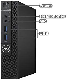 Dell 3050 Micro Form Factor Desktop Computer, Intel Core i5-7500T, 4GB DDR4, 500GB Hard Drive, Windows 11 Pro (Renewed)