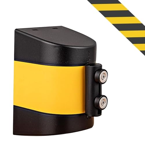 Vkeots Magnetische Einziehbare Absperrkette, 2M Gelb/Schwarz