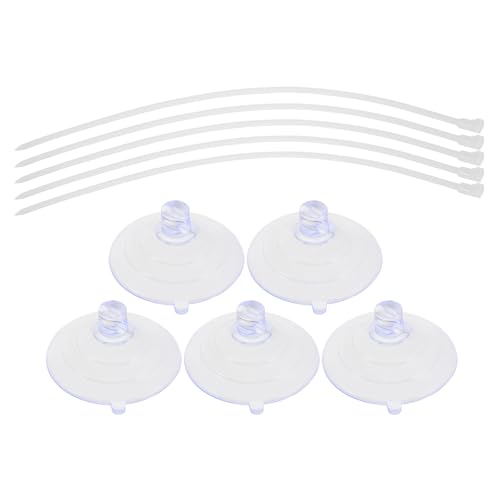 OSOLADY Ventosas Reforzadas para Fijar Parque Infantil 5 Piezas, Anclaje Antideslizante Compatible Muebles, Soporte Estable para Juegos y Protección de Bebés