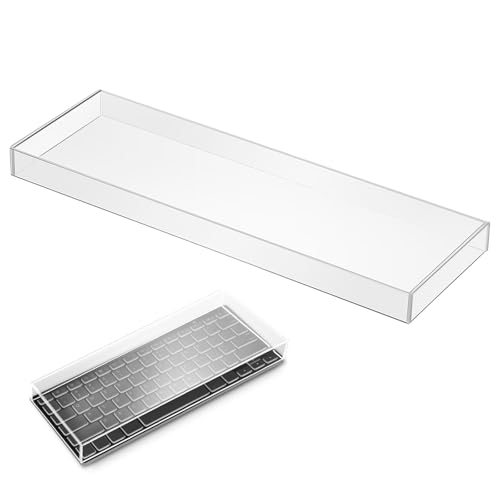 Cubierta de teclado acrílica POPETPOP de 68 teclas con diseño transparente de alta resistencia