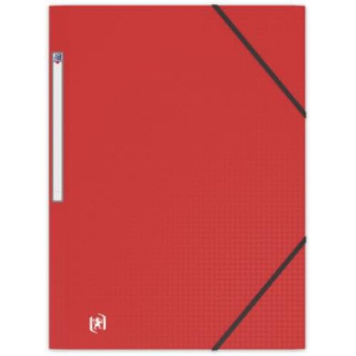 Lot de 20 Chemise 3 rabats à élastiques Memphis A4, en polypro coloris rouge