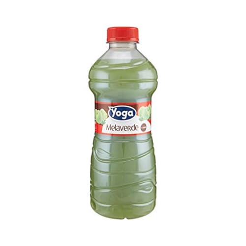 Yoga Succo Mela Verde con Succo di Limone 6 Bottiglie PET x 1 Litro Formato Famiglia
