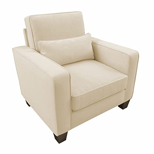 Image of Torque Moscow 1 Seater Fabric Sofa (Cream) 1 Person Sofa, Wooden Sofa Set, Couch for Living Room| 1 Years Warranty